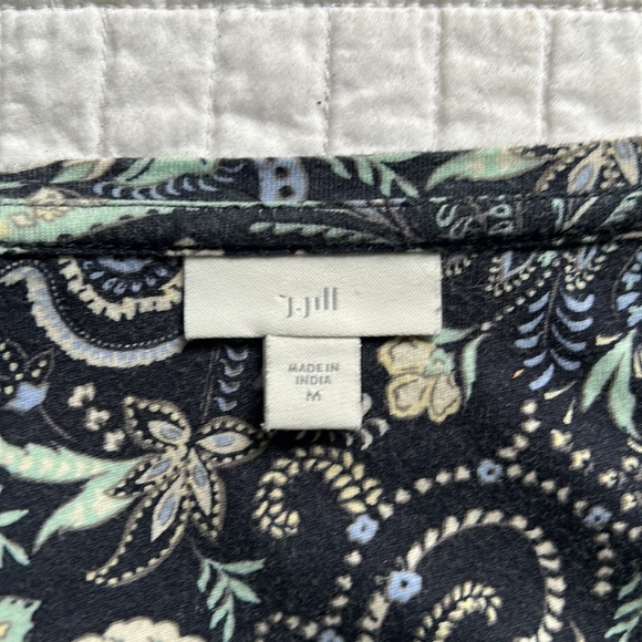 J. Jill Paisley Blue Tunic Top.    Size Medium - Picture 11 of 12